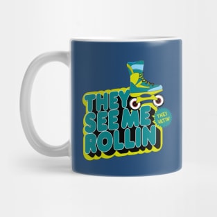 They See Me Rollin meme Mug